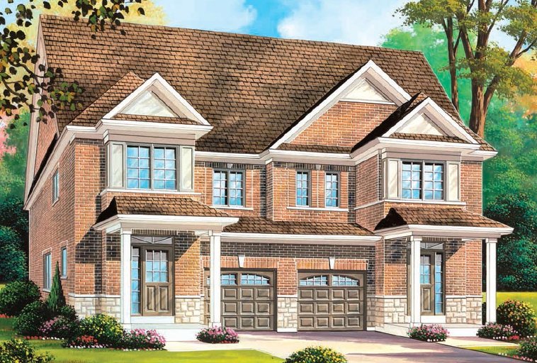 Brampton 2H floor plan at Quails Hollow by Greenpark in Brampton, Ontario