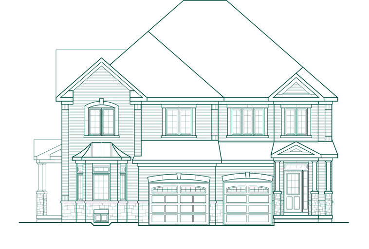 Elmbrook 2SA floor plan at Quails Hollow by Greenpark in Brampton, Ontario