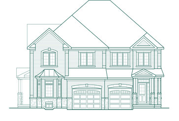 The Elmbrook 2SA new home model plan at the Quails Hollow by Greenpark in Brampton