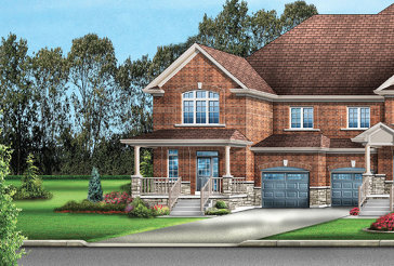 The Addison 3E new home model plan at the Mayfield Village by Greenpark in Brampton