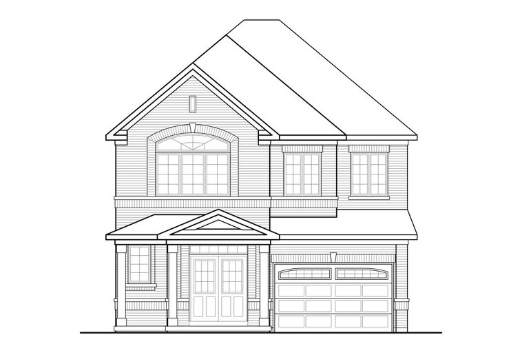 Hadfield 1A floor plan at Valleylands of the Credit River (GP) by Greenpark in Brampton, Ontario