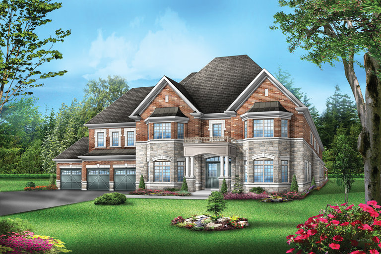 Flagstone 1 floor plan at Vales of the Humber by Greenpark in Brampton, Ontario