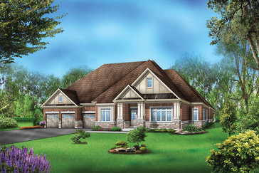 The Gilmore 1 new home model plan at the Vales of the Humber by Greenpark in Brampton