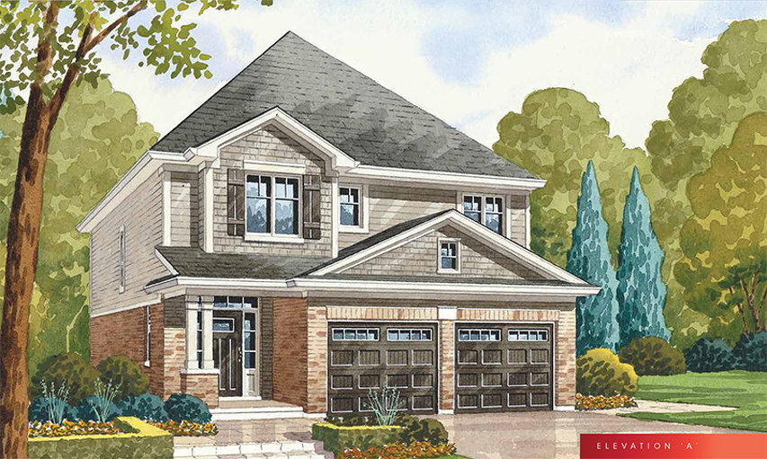 Glitz A floor plan at The Fairgrounds by Branthaven Homes in Binbrook, Ontario