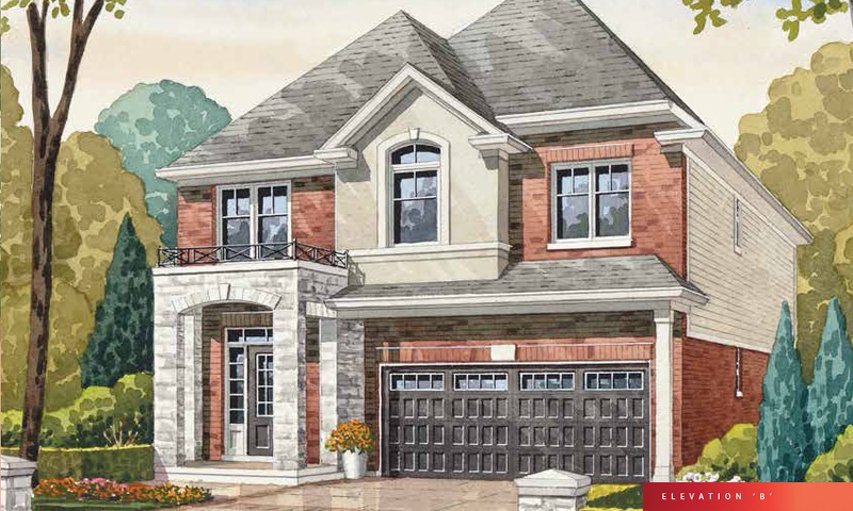 Vivid A floor plan at The Fairgrounds by Branthaven Homes in Binbrook, Ontario