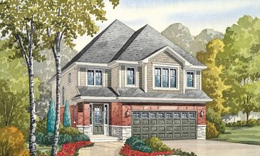 The Peregrine new home model plan at the Nestings by Branthaven Homes in Kitchener