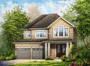 The Amberwood new home model plan at the Mount Pleasant (RH) by Rosehaven Homes in Brampton