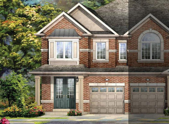 Sandalwood (End) floor plan at Mount Pleasant (RH) by Rosehaven Homes in Brampton, Ontario