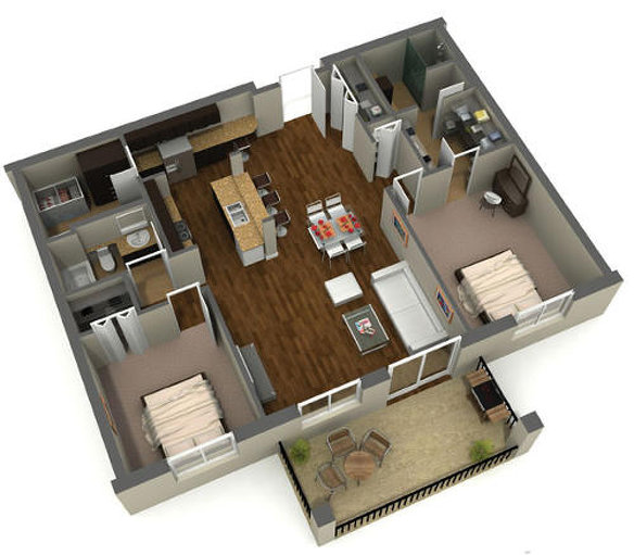 Harbour floor plan at The Oxbow by Pre Con Builders in Winnipeg, Manitoba