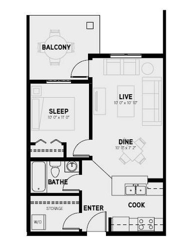 Fiji floor plan at Velocity by Porchlight Development in Regina, Saskatchewan