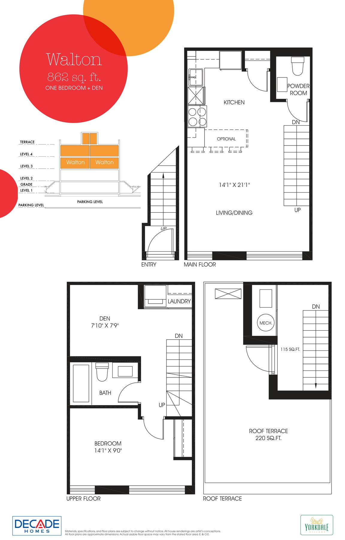 Walton by Decade Homes floor plan