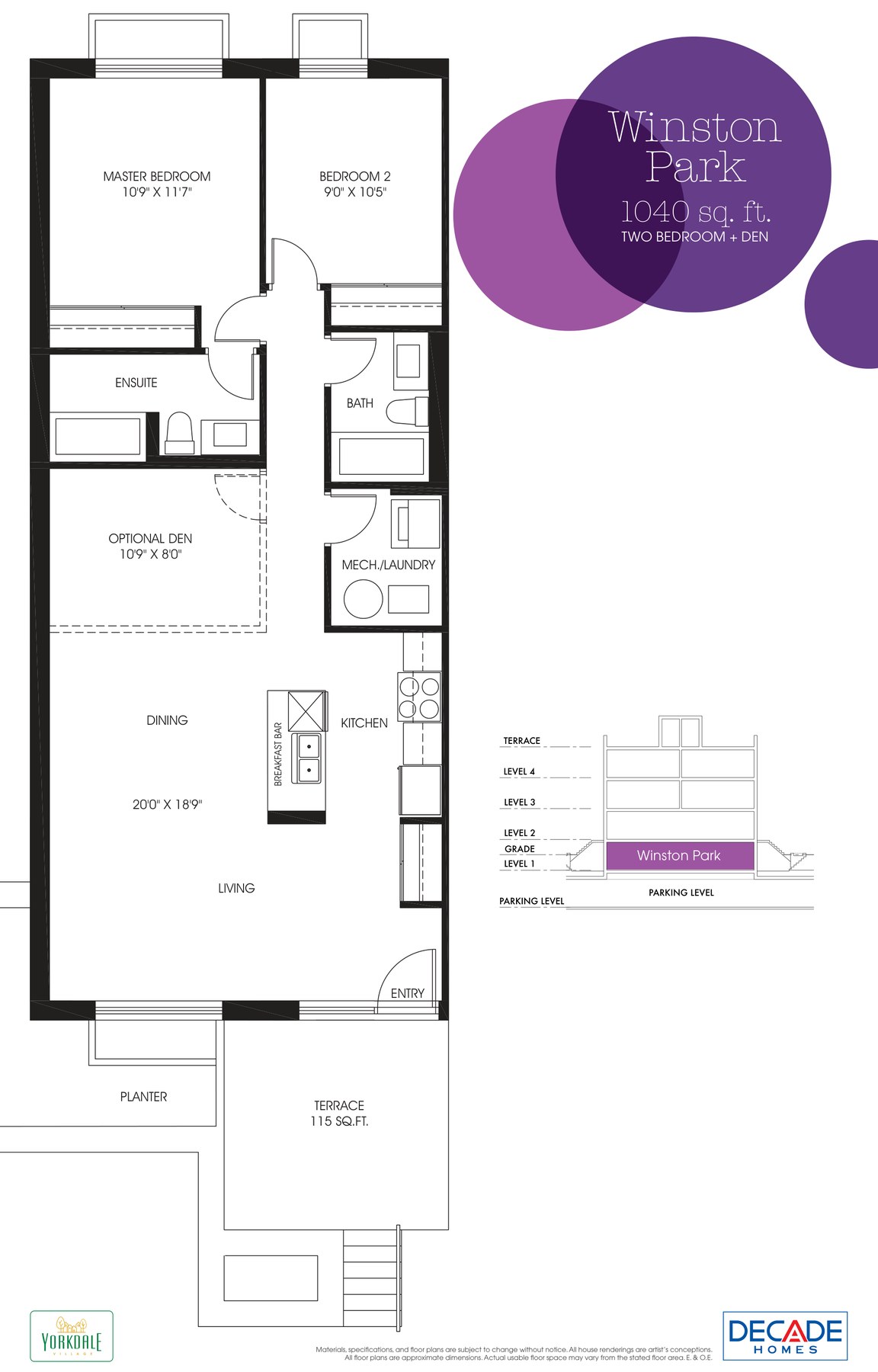 Winston Park by Decade Homes floor plan