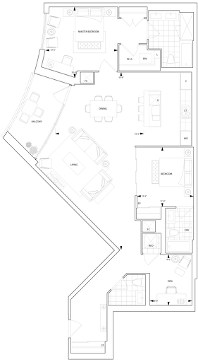 S4a floor plan at Aquavista by Tridel in Toronto, Ontario