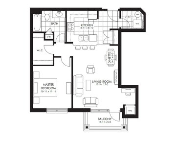 The Garnet new home model plan at the V2 Condos by VanMar Homes in Guelph