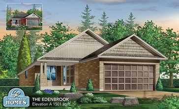 The Edenbrook new home model plan at the Watson Creek by Carson Reid Homes in Guelph