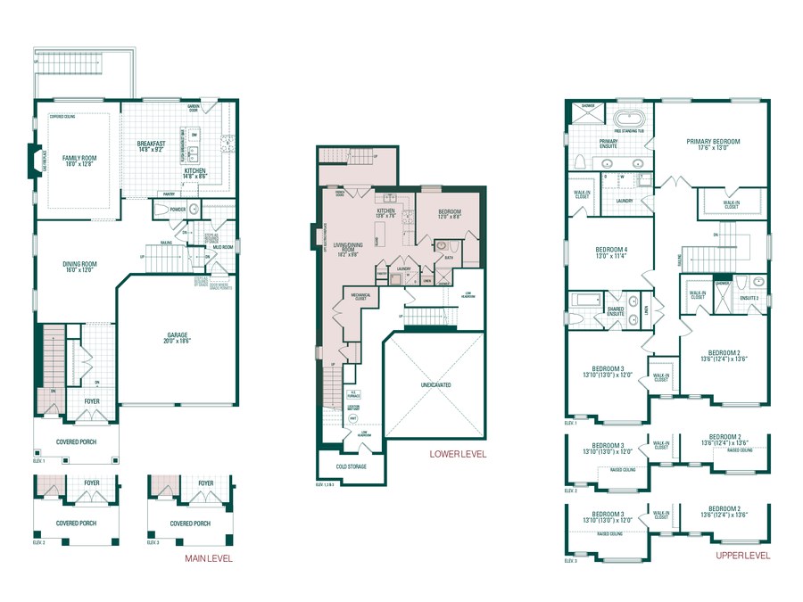 Garnet 6S floor plan at Novella by Greenpark in Mississauga, ON