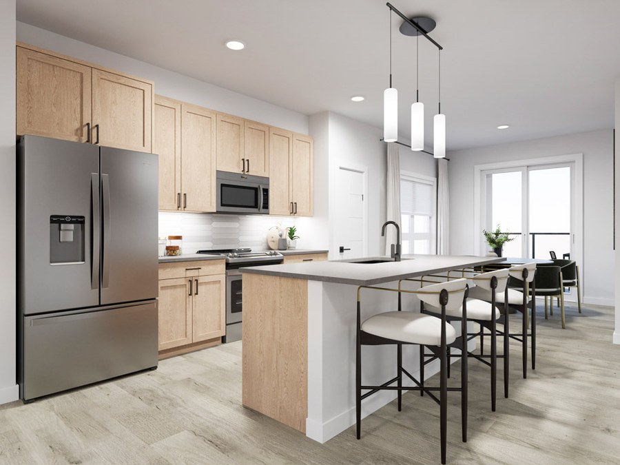 The Auburn 1 new home model plan at the Woodland at Alpine Park by Homes By Avi in Calgary
