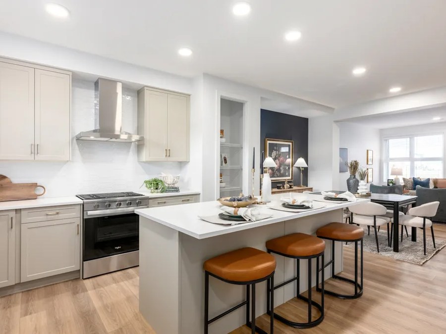 The The Leonard new home model plan at the Aurora at Taza Park by Homes By Avi in Calgary