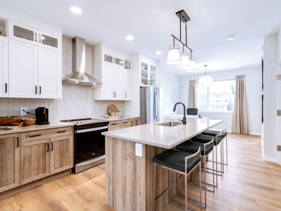 The The Finn new home model plan at the Belmont by Homes By Avi in Calgary
