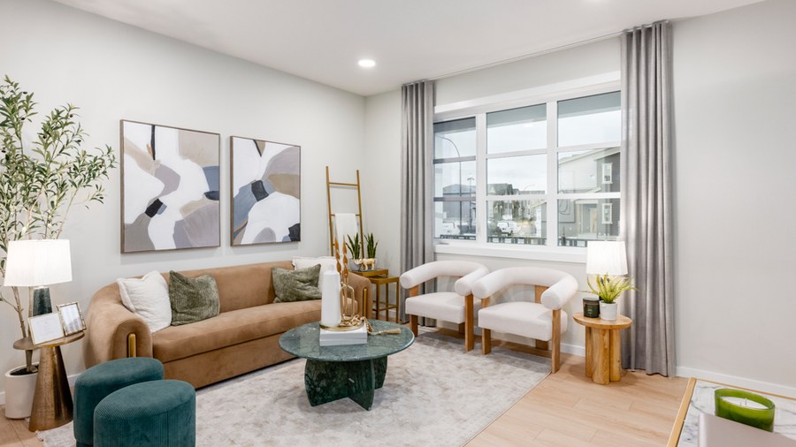 The The Alexis new home model plan at the Lanark Landing by Homes By Avi in Airdrie