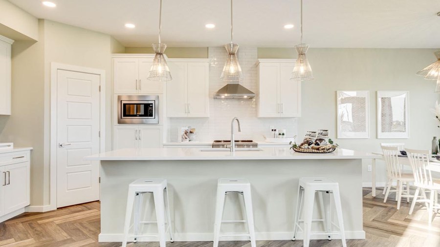 The The Hemsworth new home model plan at the Lanark Landing by Homes By Avi in Airdrie