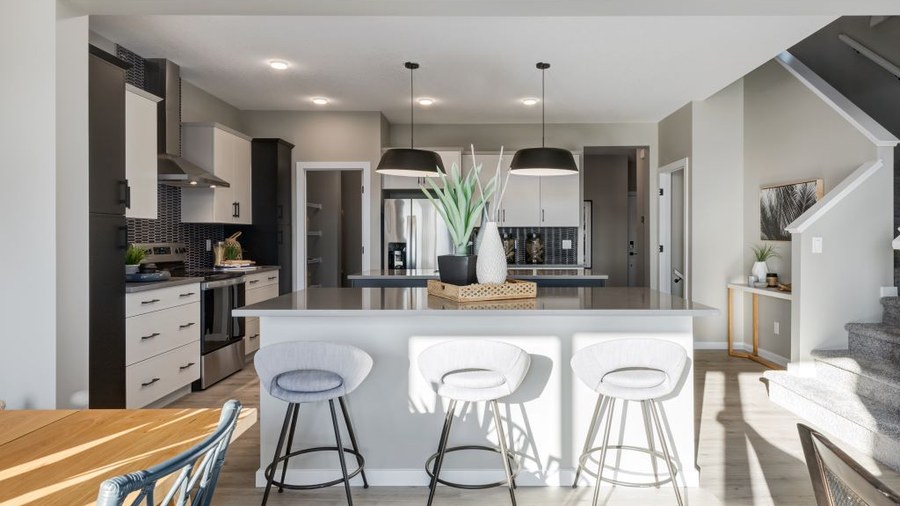 The The Jefferson new home model plan at the Lanark Landing by Homes By Avi in Airdrie