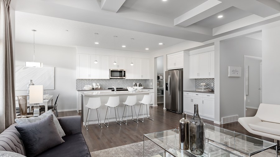 The Rosemont floor plan at Lanark Landing by Homes By Avi in Airdrie, AB