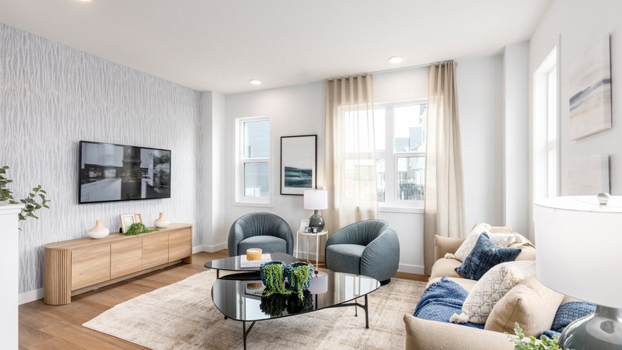 Auburn 1 floor plan at Lavender Hill by Homes By Avi in Calgary, AB