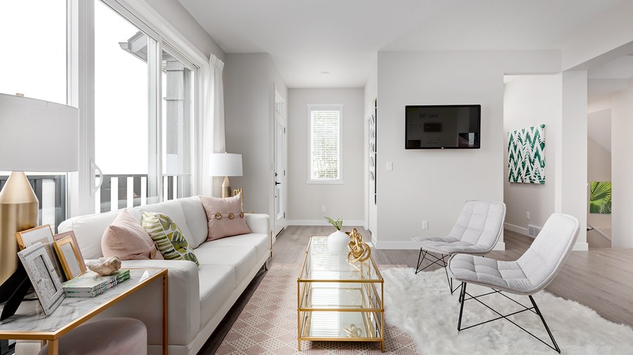 The Leonard floor plan at Lewisburg (HBA) by Homes By Avi in Calgary, AB