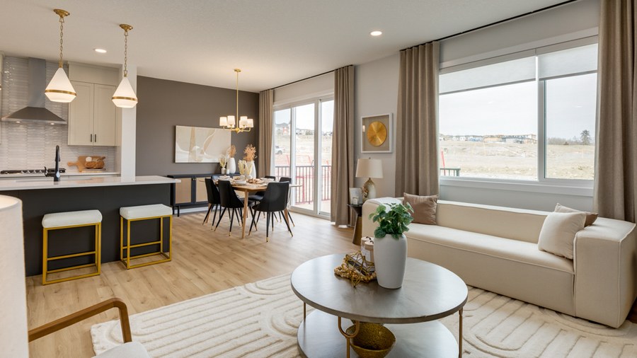 The The Titus new home model plan at the Rockland Park (HBA) by Homes By Avi in Calgary