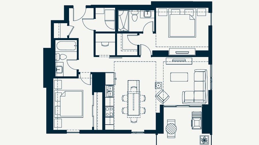 The Abby 1 new home model plan at the Sovereign on 17th by Homes By Avi in Calgary