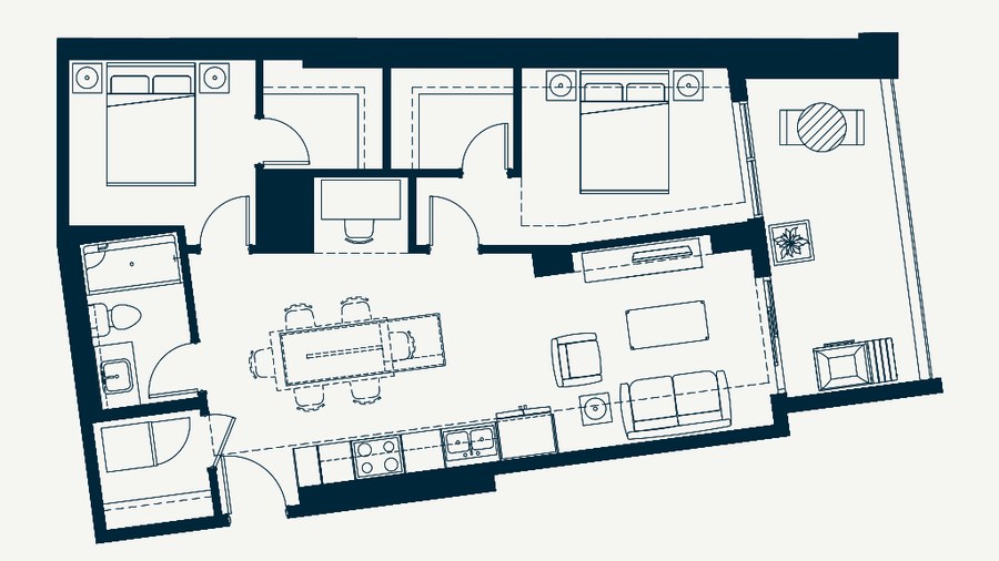 The Gage new home model plan at the Sovereign on 17th by Homes By Avi in Calgary
