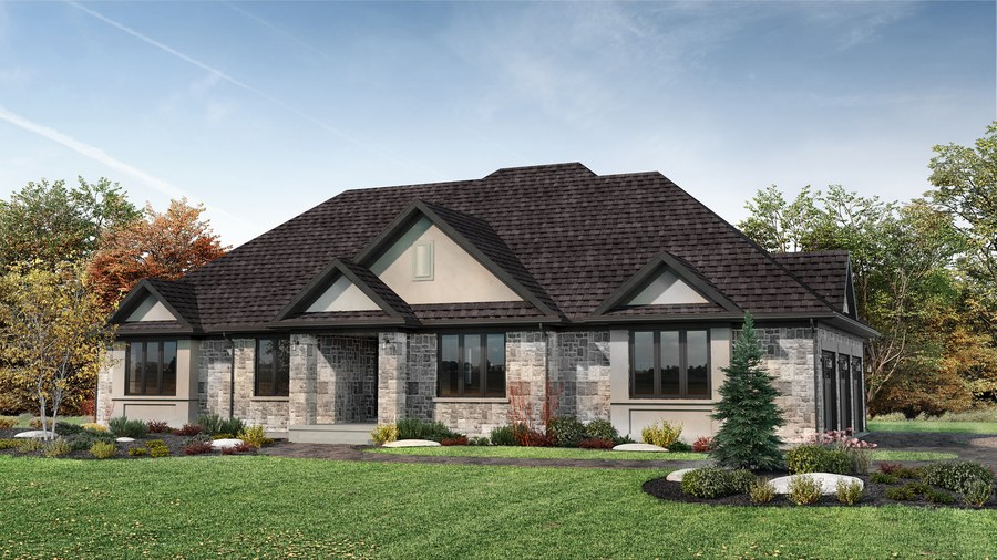 The The Monterose new home model plan at the Swan Creek Estates by Gemini Homes in Centre Wellington