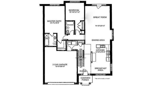 The Chablis new home model plan at the Wood Haven Luxury Condominiums by Gentrac Homes in Tillsonburg