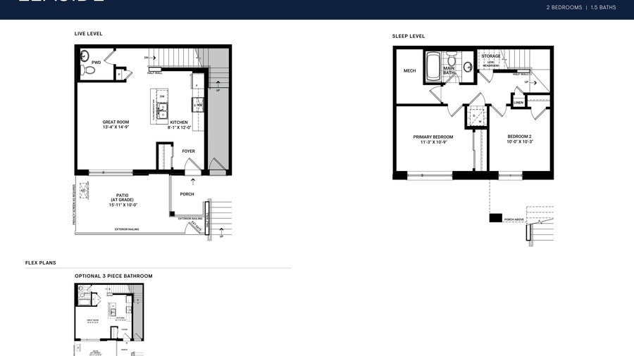 The Leaside Lower Interior new home model plan at the Anthem by Minto Communities in Barrhaven