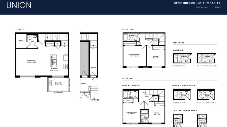 The Union Upper Interior new home model plan at the Anthem by Minto Communities in Barrhaven