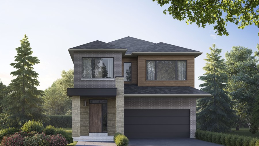 The The Holland 05 new home model plan at the Queen's Landing by Minto Communities in East Gwillimbury