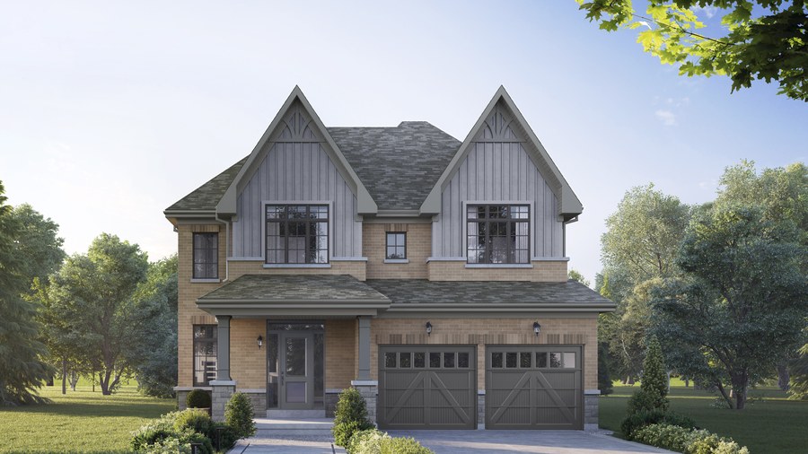 The The Scanlon 01 new home model plan at the Queen's Landing by Minto Communities in East Gwillimbury