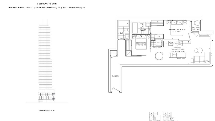 The 204 new home model plan at the The Saint by Minto Communities in Toronto