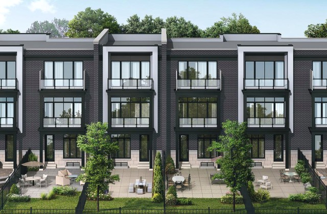 Freehold Townhomes floor plan at Lifestyles of South East Oakville by Fernbrook Homes in Oakville, Ontario