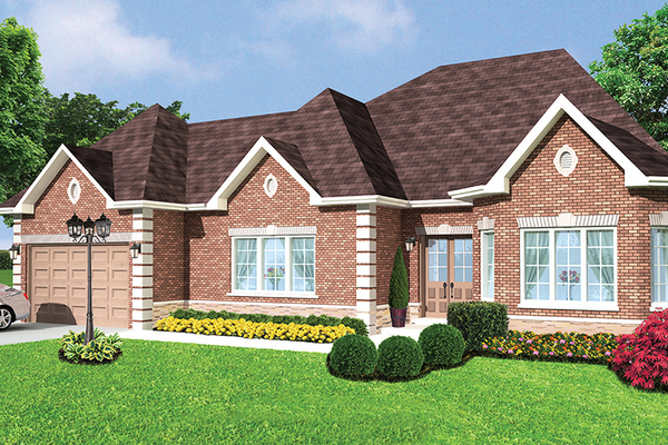 Charlemagne B floor plan at Oxford's Camelot by BGS Homes in Norwich, Ontario