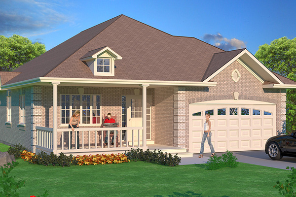 Heritage Estate floor plan at Oxford's Camelot by BGS Homes in Norwich, Ontario