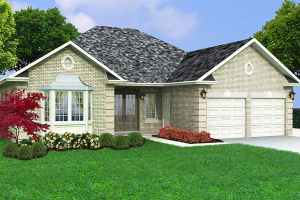 Merlin Estate floor plan at Oxford's Camelot by BGS Homes in Norwich, Ontario