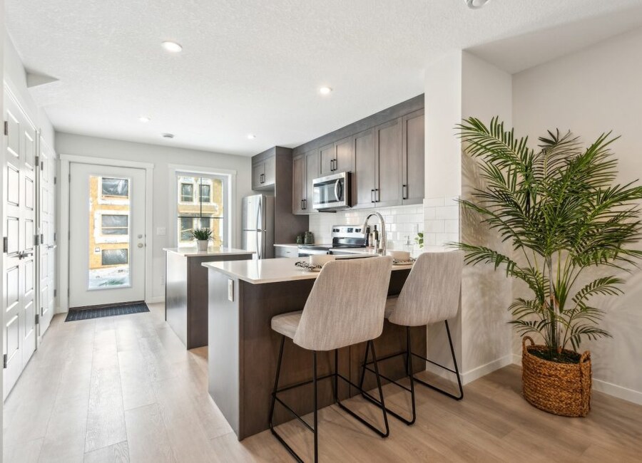 The Prima new home model plan at the ZEN Livingston by Avalon Master Builder in Calgary