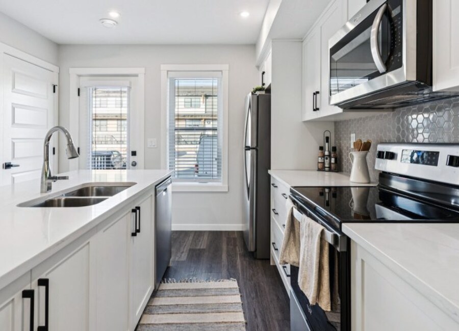 The Ambrosia new home model plan at the ZEN Crimson Ridge by Avalon Master Builder in Calgary