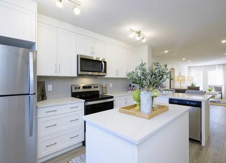 The Belfort new home model plan at the ZEN Greystone by Avalon Master Builder in Cochrane