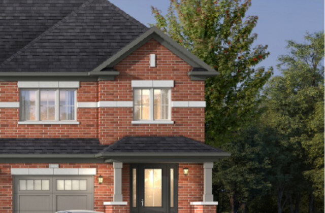 The 32 ft Detached new home model plan at the Trafalgar Highlands by Coscorp in Oakville