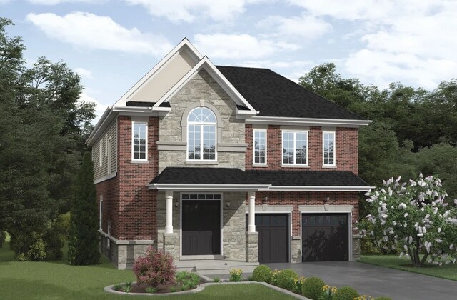 The The London new home model plan at the Royal Valley Phase 2 by Country Green Homes in Guelph