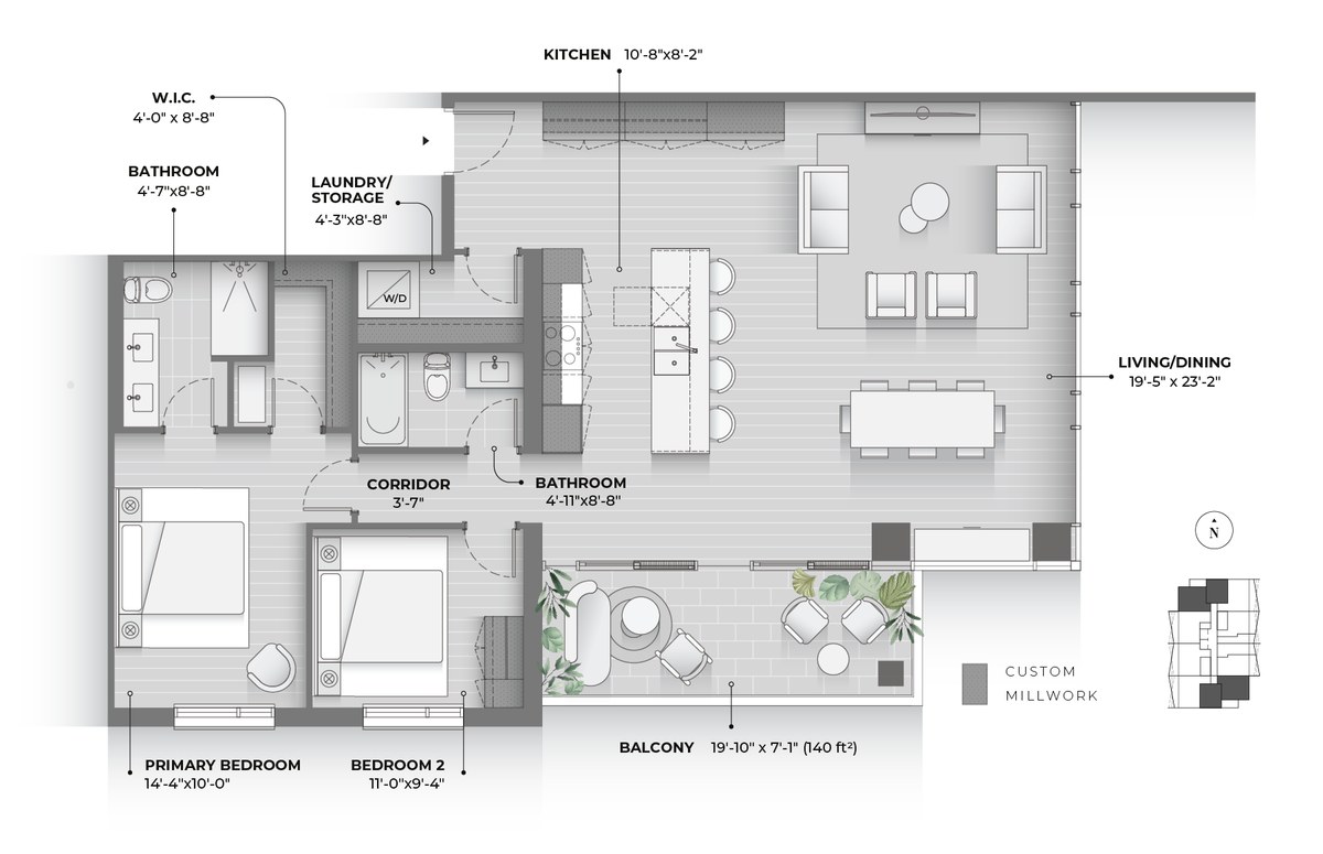 Oasis floor plan at Strata by HIP Developments in Waterloo, Ontario