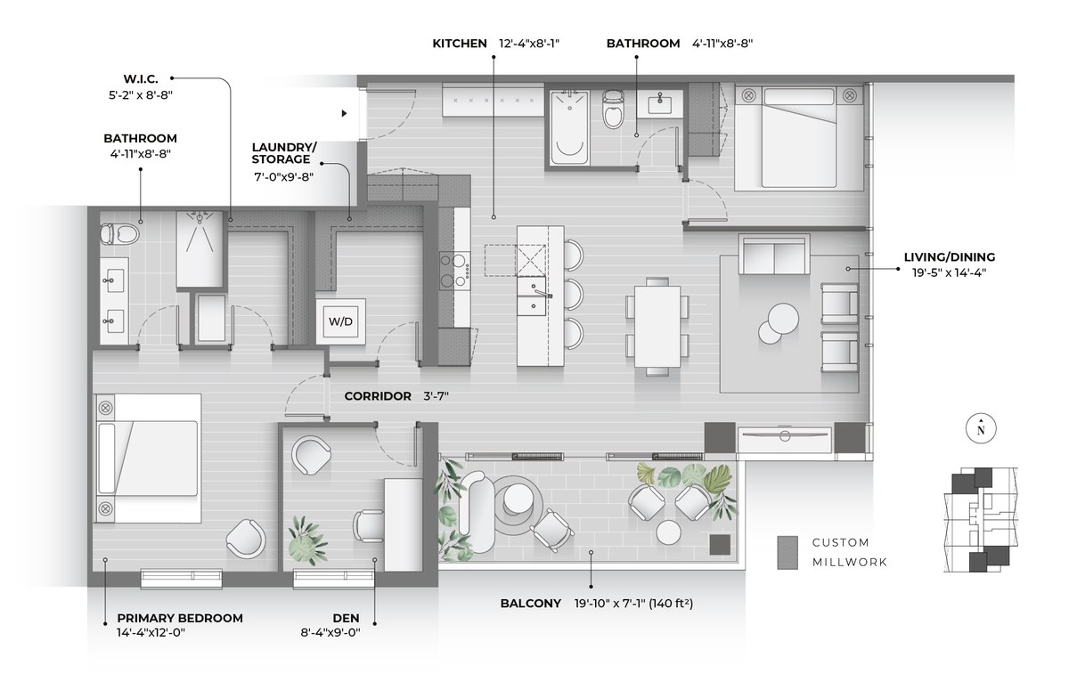 Panorama floor plan at Strata by HIP Developments in Waterloo, Ontario